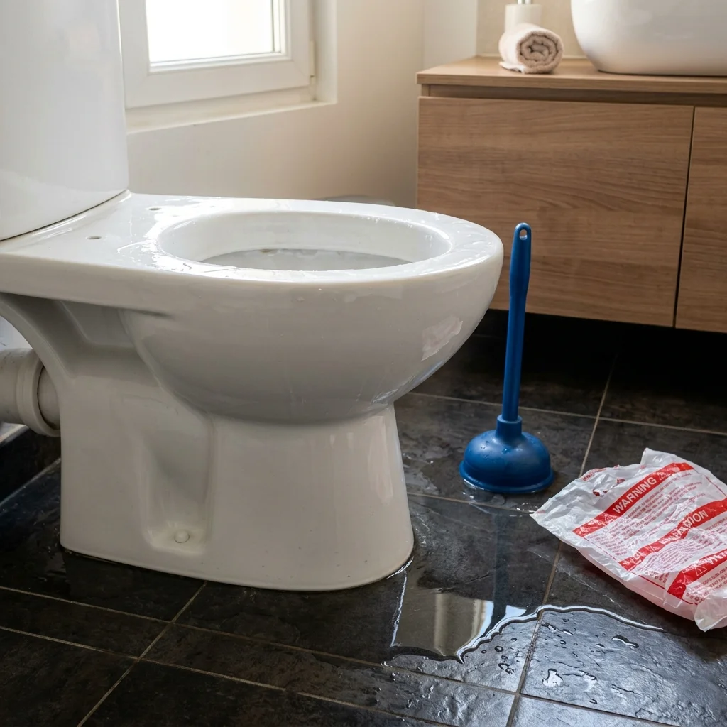 WC Bouch&eacute; qui d&eacute;borde &middot; image &agrave; la une