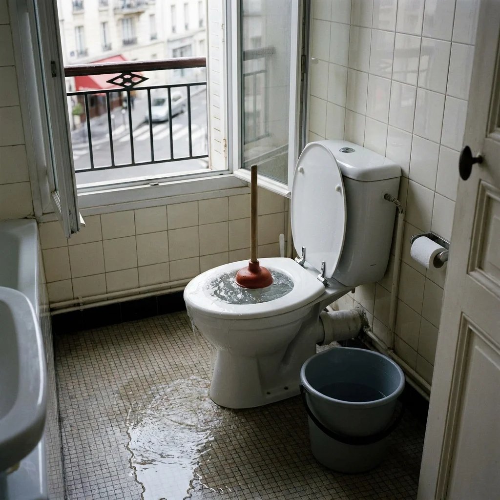 WC Bouch&eacute; qui d&eacute;borde &middot; image &agrave; la une