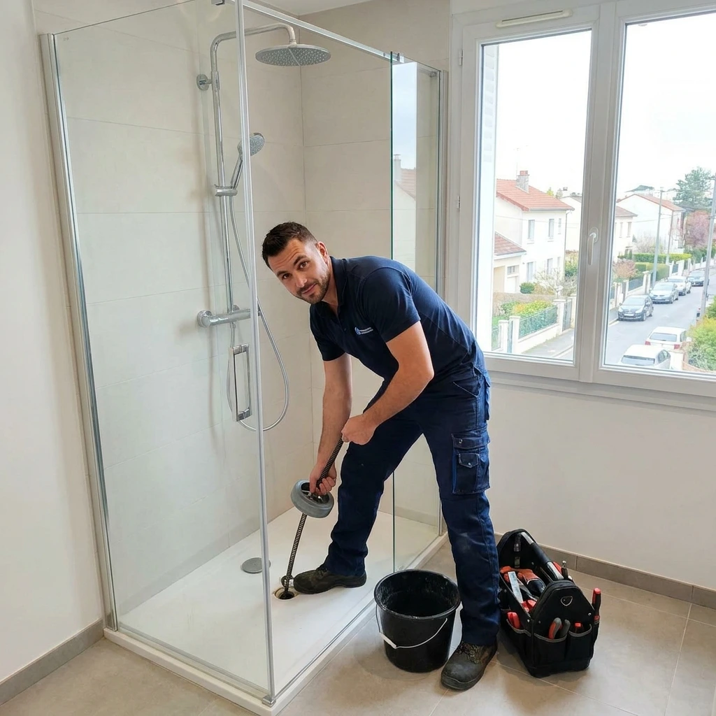 D&eacute;bouchage Douche &middot; image &agrave; la une