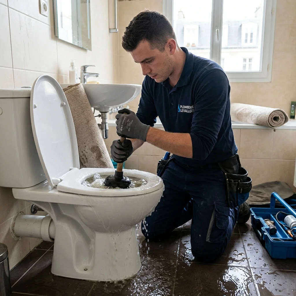 WC Bouch&eacute; qui d&eacute;borde &middot; image &agrave; la une
