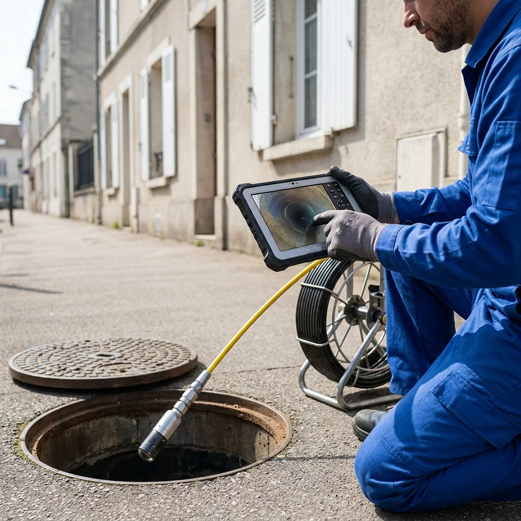 Inspection Cam&eacute;ra canalisation &middot; image &agrave; la une
