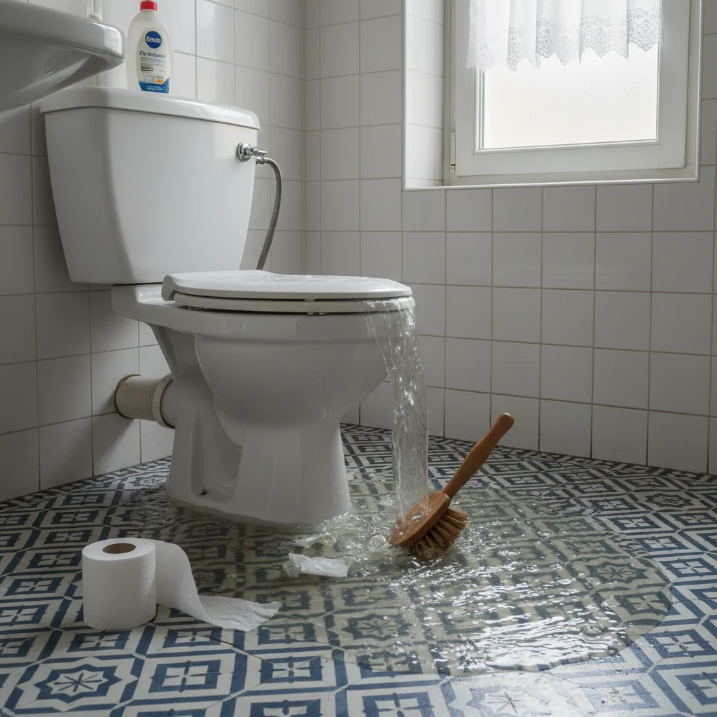WC Bouch&eacute; qui d&eacute;borde &middot; image &agrave; la une