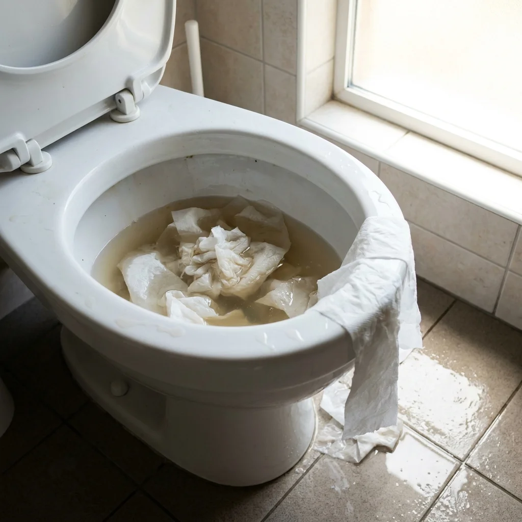 WC Bouch&eacute; qui d&eacute;borde &middot; image &agrave; la une