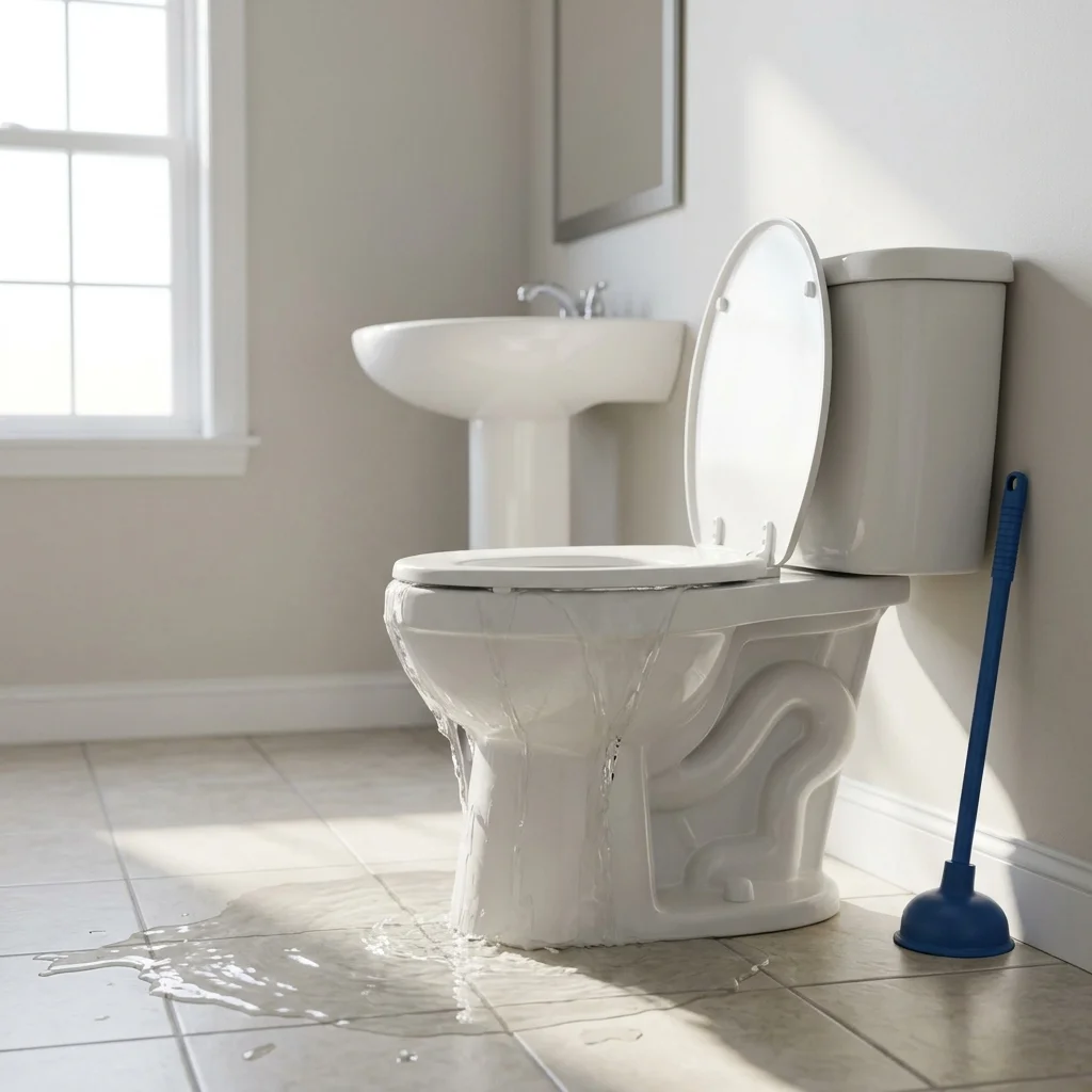 WC Bouch&eacute; qui d&eacute;borde &middot; image &agrave; la une