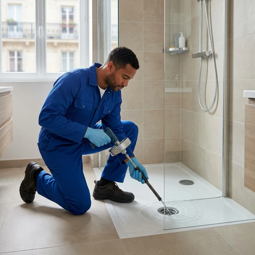 D&eacute;bouchage Douche &middot; image &agrave; la une