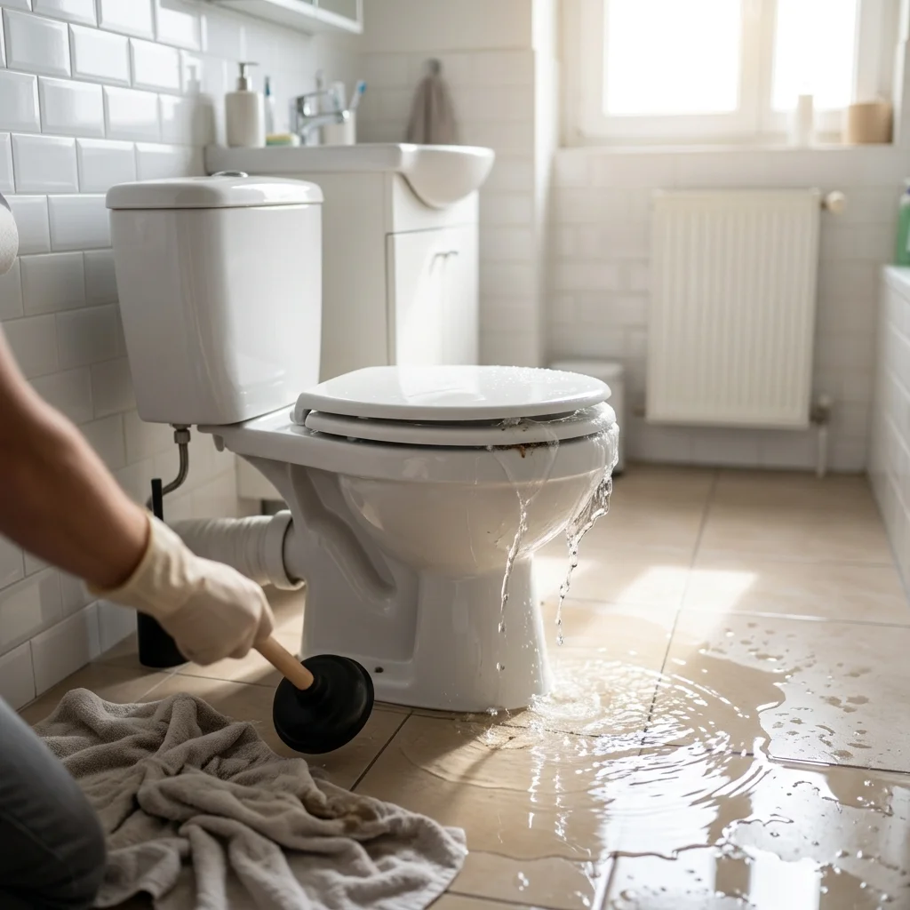 WC Bouch&eacute; qui d&eacute;borde &middot; image &agrave; la une