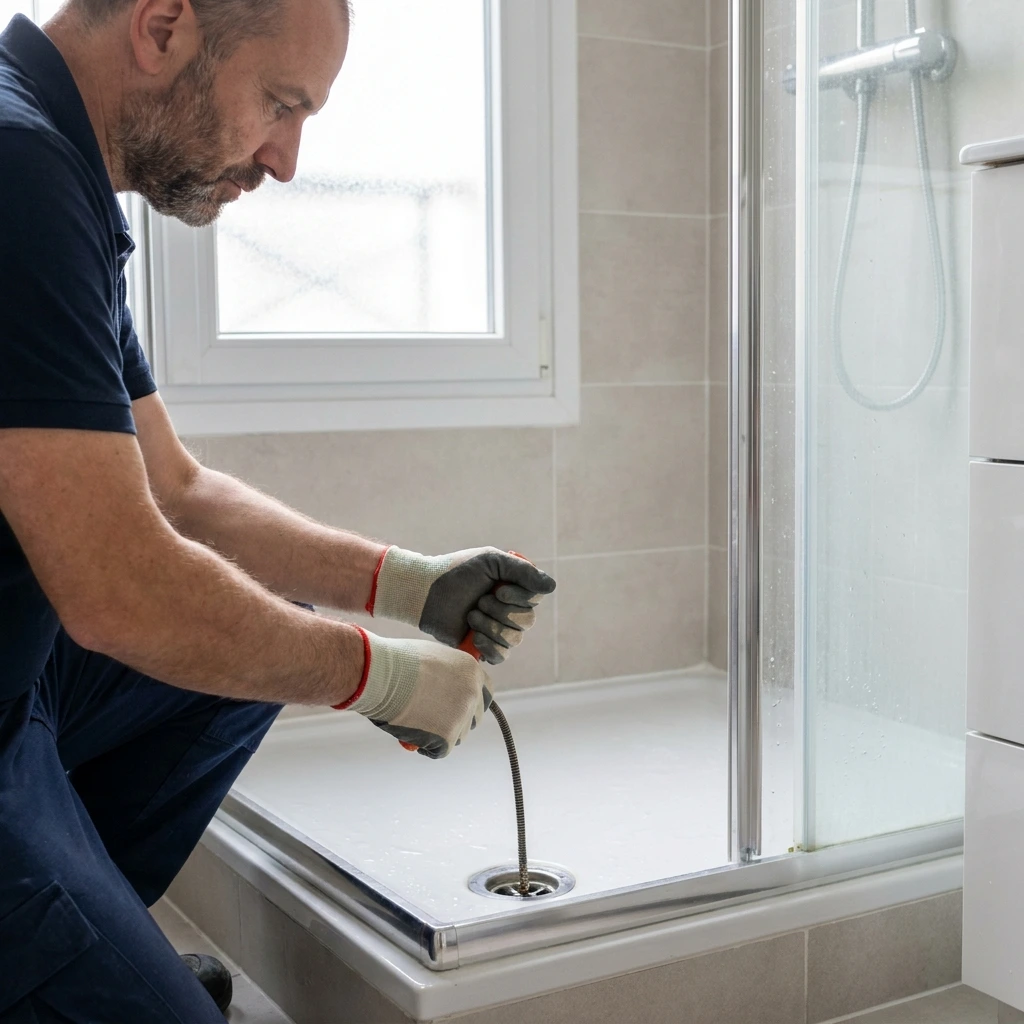 D&eacute;bouchage Douche &middot; image &agrave; la une