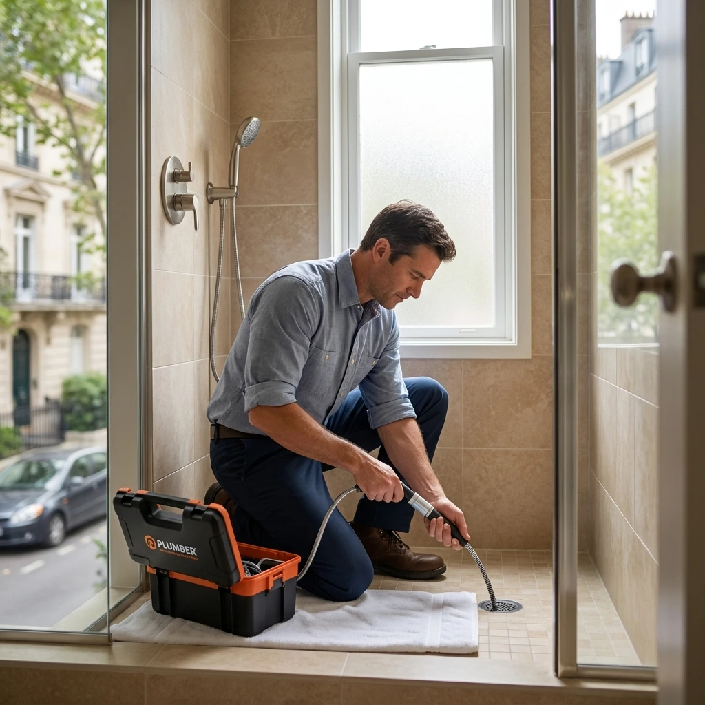 D&eacute;bouchage Douche &middot; image &agrave; la une