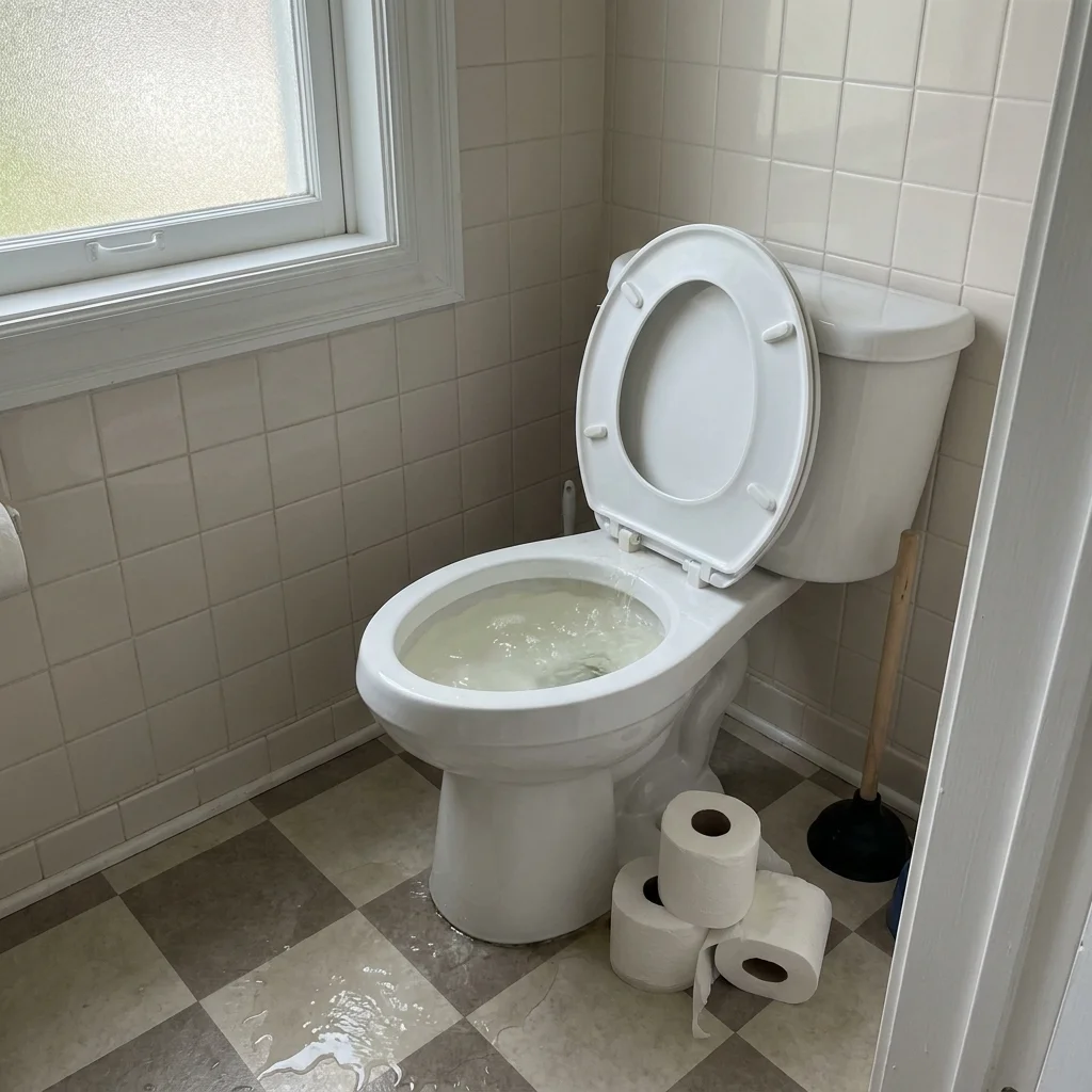WC Bouch&eacute; qui d&eacute;borde &middot; image &agrave; la une