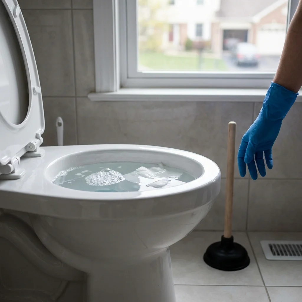 WC Bouch&eacute; qui d&eacute;borde &middot; image &agrave; la une