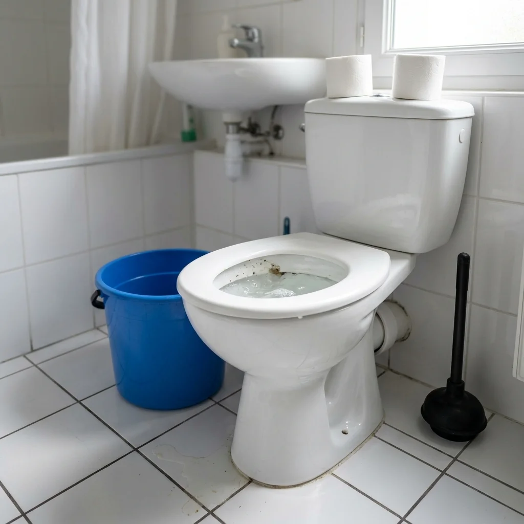 WC Bouch&eacute; qui d&eacute;borde &middot; image &agrave; la une