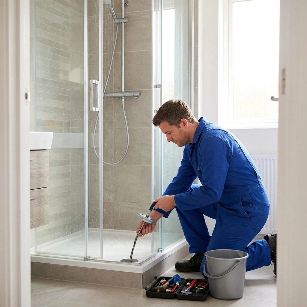 D&eacute;bouchage Douche &middot; image &agrave; la une