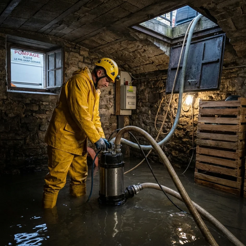 Pompage Cave inond&eacute;e &middot; image &agrave; la une