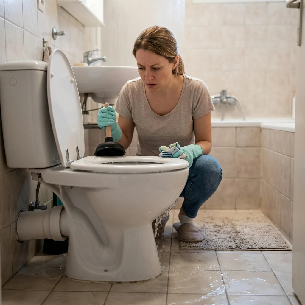 WC Bouch&eacute; qui d&eacute;borde &middot; image &agrave; la une