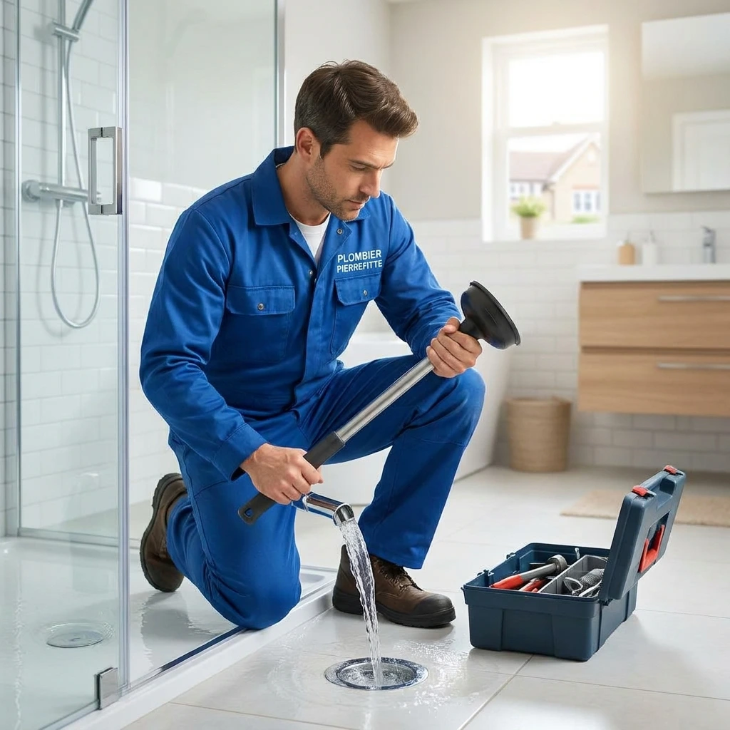 D&eacute;bouchage Douche &middot; image &agrave; la une