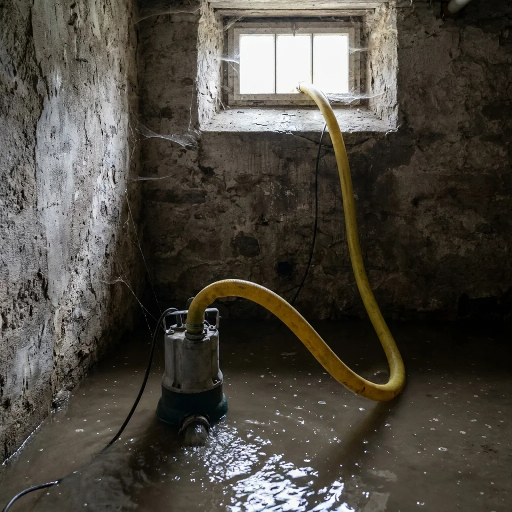 Pompage Cave inond&eacute;e &middot; image &agrave; la une