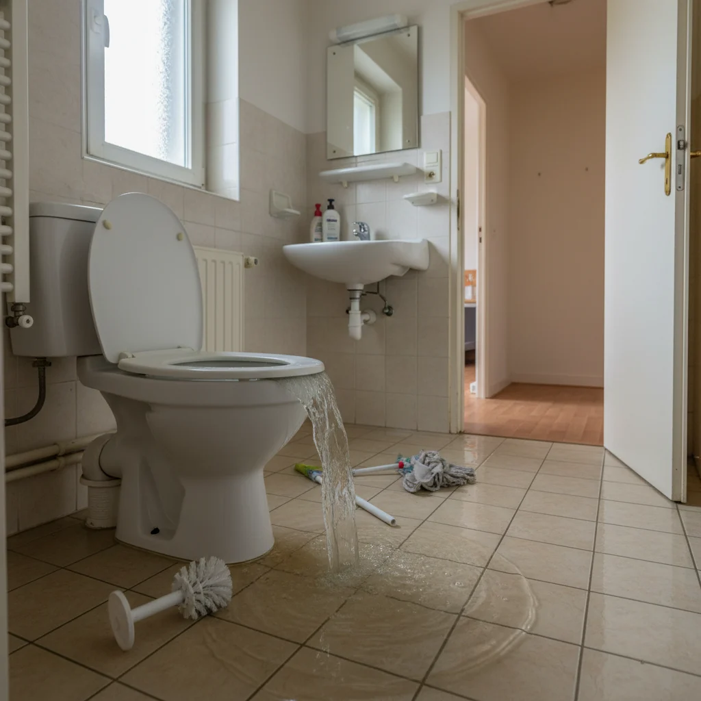 WC Bouch&eacute; qui d&eacute;borde &middot; image &agrave; la une