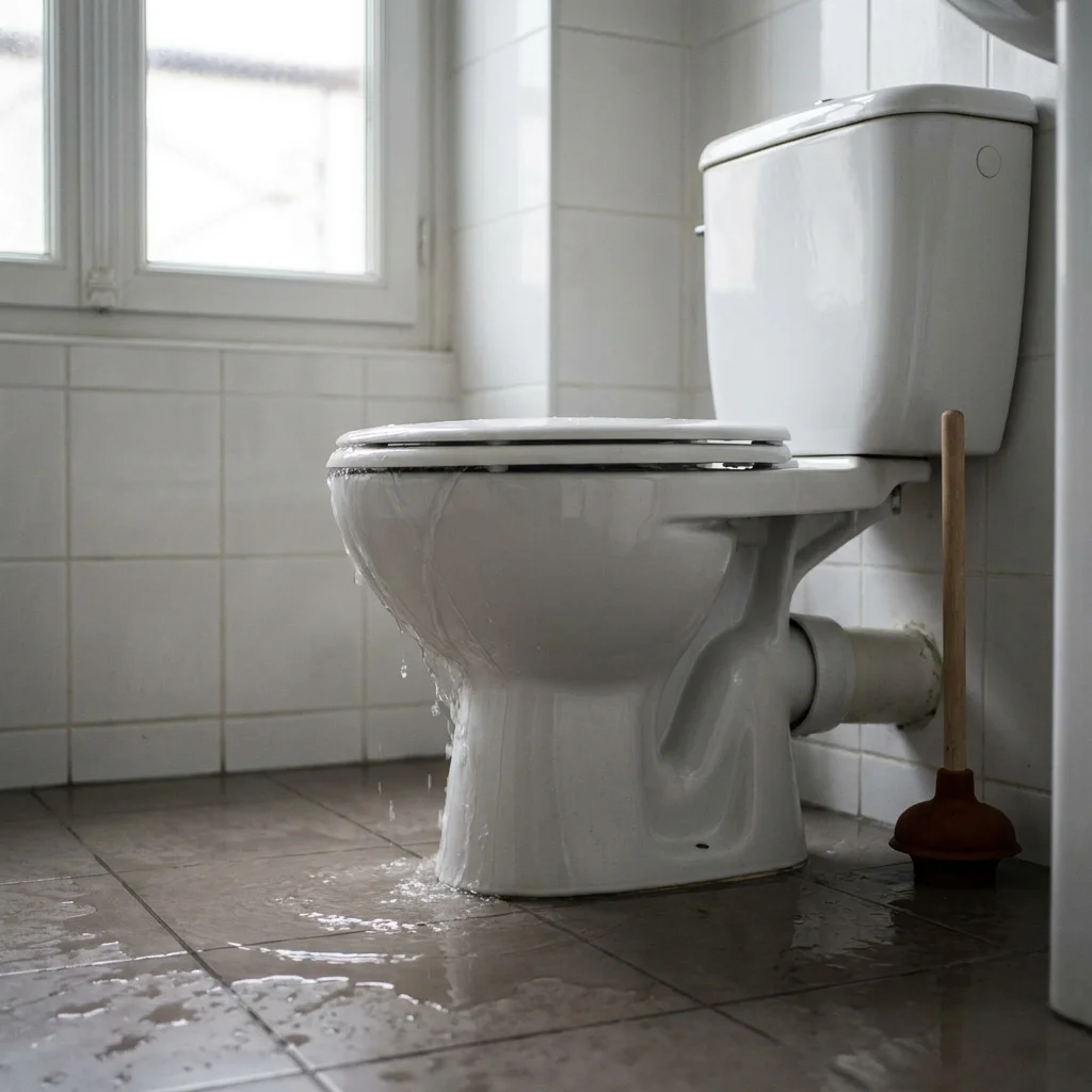 WC Bouch&eacute; qui d&eacute;borde &middot; image &agrave; la une