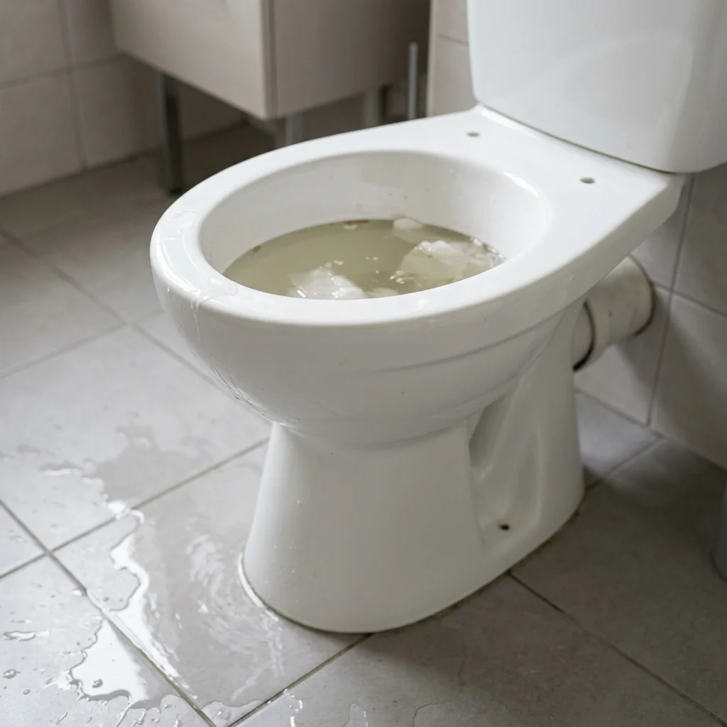 WC Bouch&eacute; qui d&eacute;borde &middot; image &agrave; la une