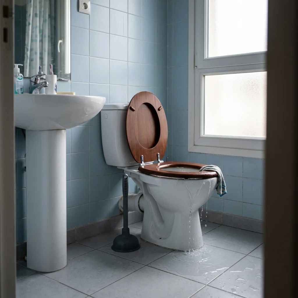 WC Bouch&eacute; qui d&eacute;borde &middot; image &agrave; la une