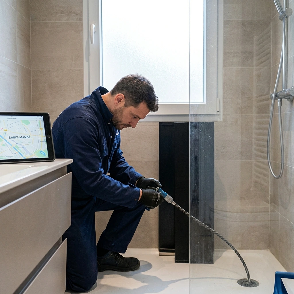 D&eacute;bouchage Douche &middot; image &agrave; la une