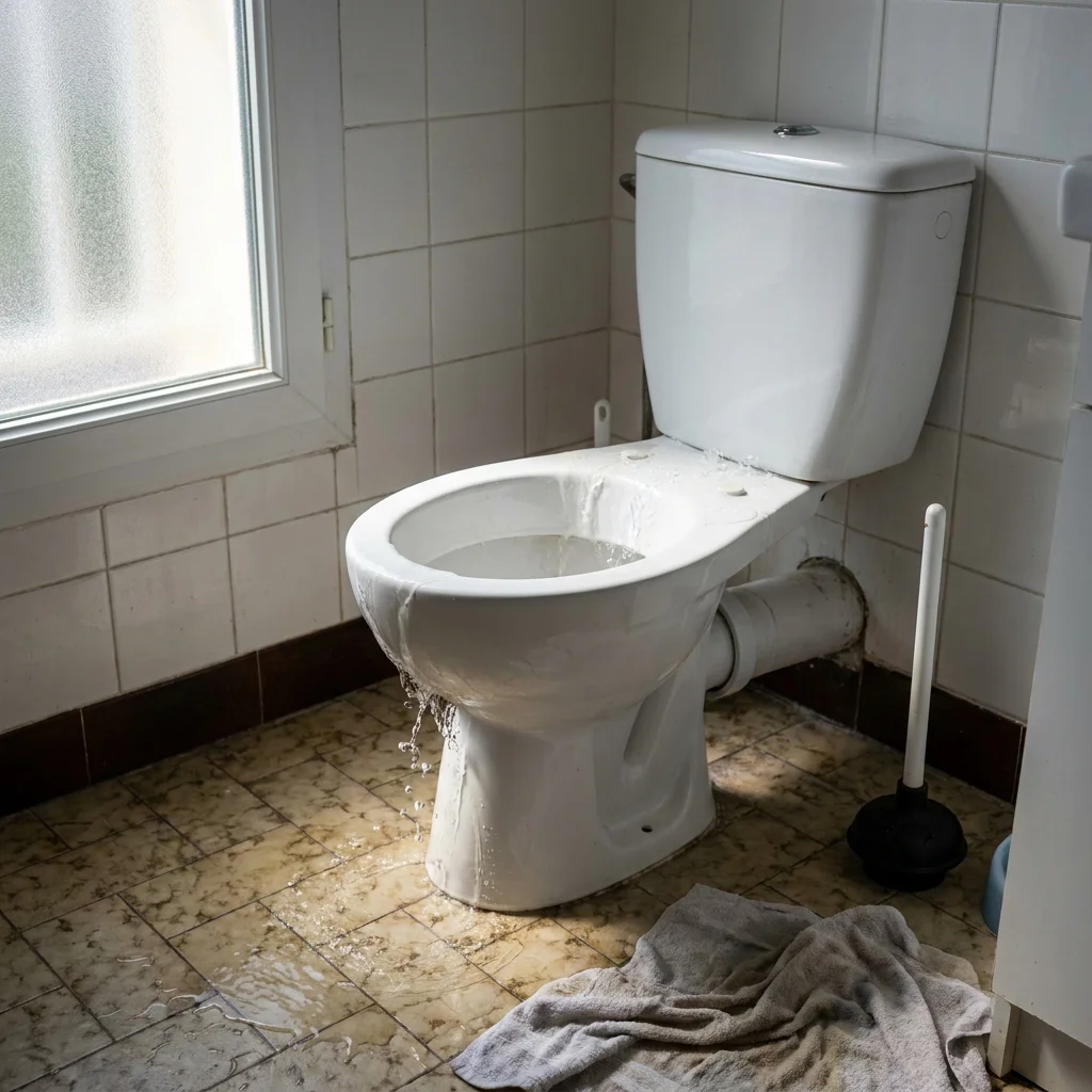 WC Bouch&eacute; qui d&eacute;borde &middot; image &agrave; la une