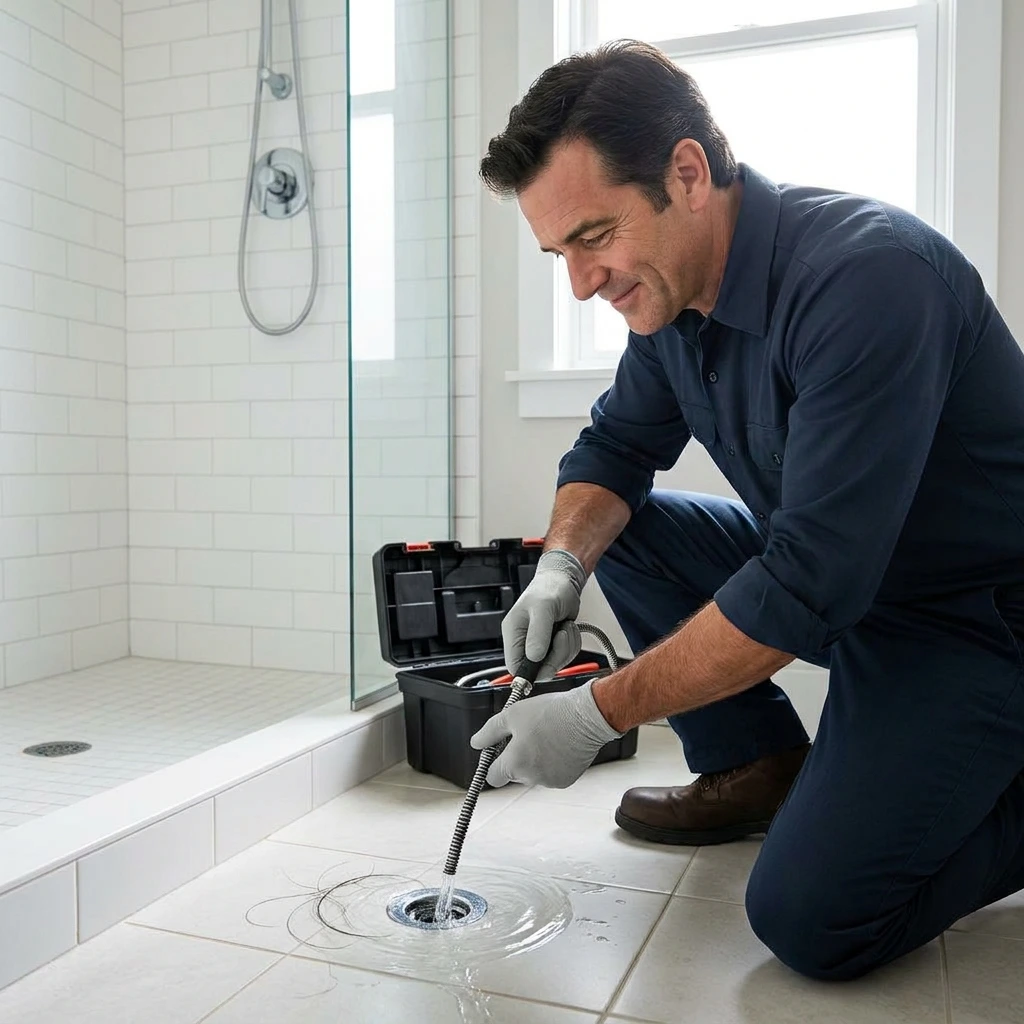 D&eacute;bouchage Douche &middot; image &agrave; la une