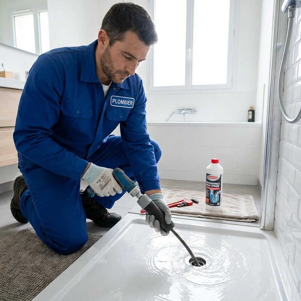 D&eacute;bouchage Douche &middot; image &agrave; la une