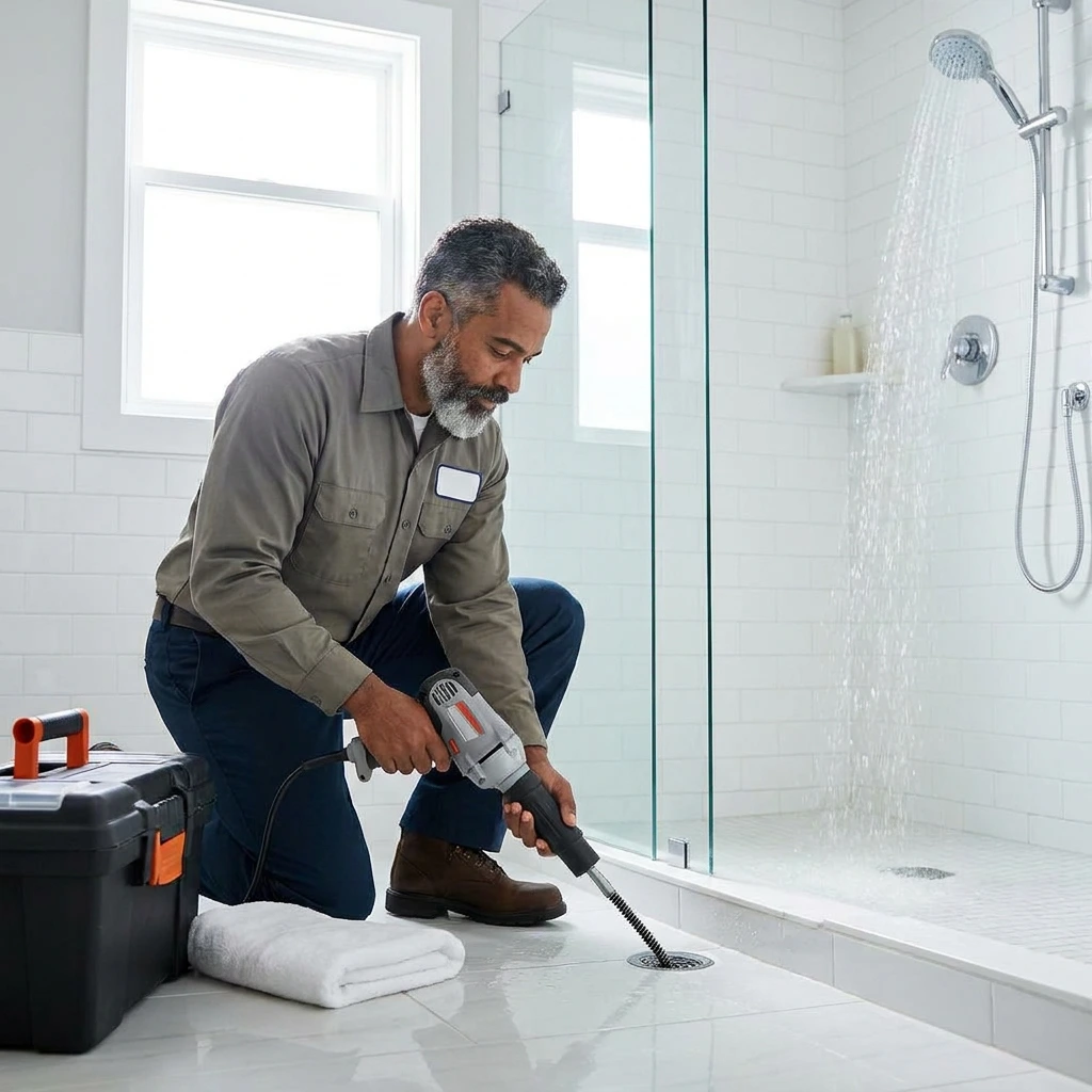 D&eacute;bouchage Douche &middot; image &agrave; la une