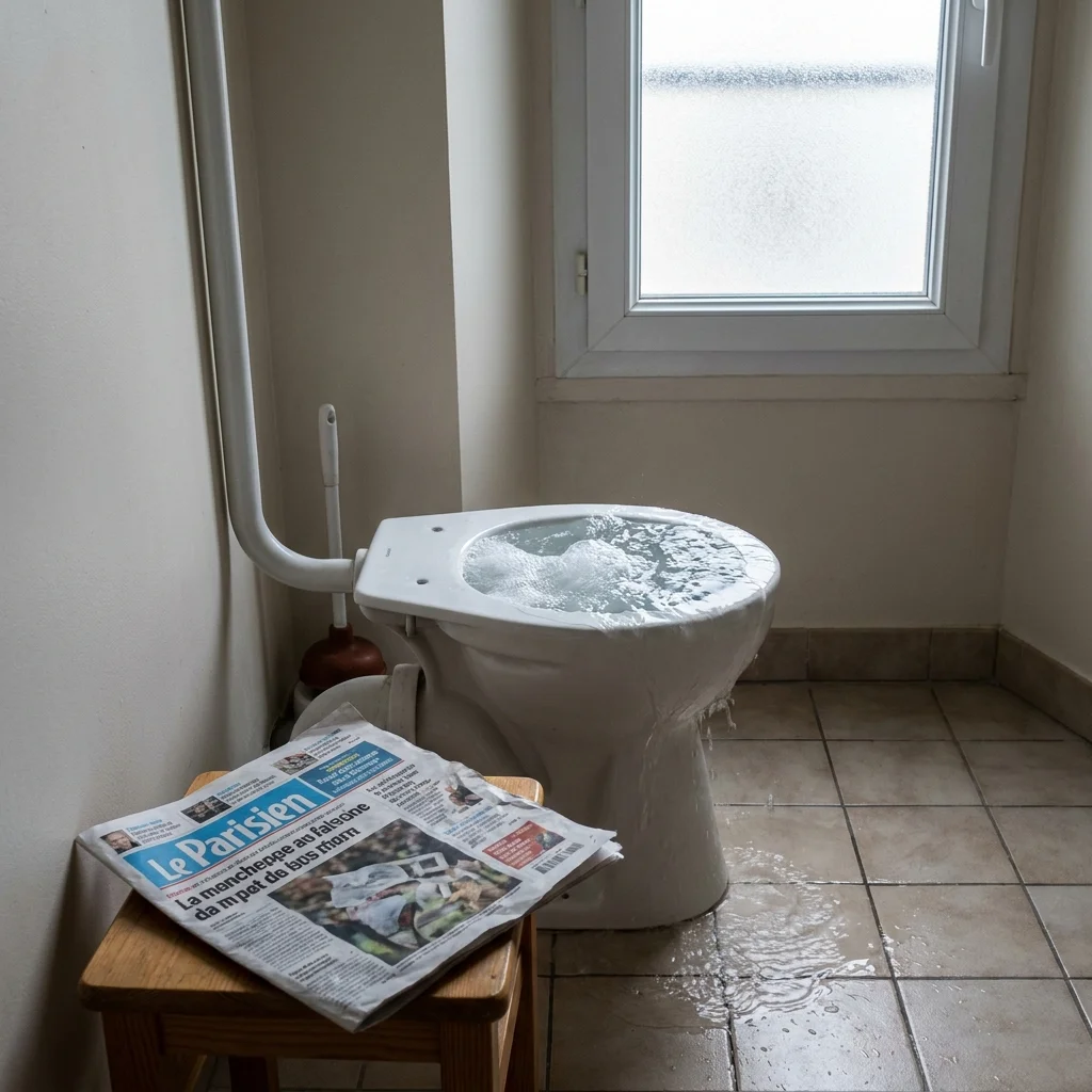 WC Bouch&eacute; qui d&eacute;borde &middot; image &agrave; la une