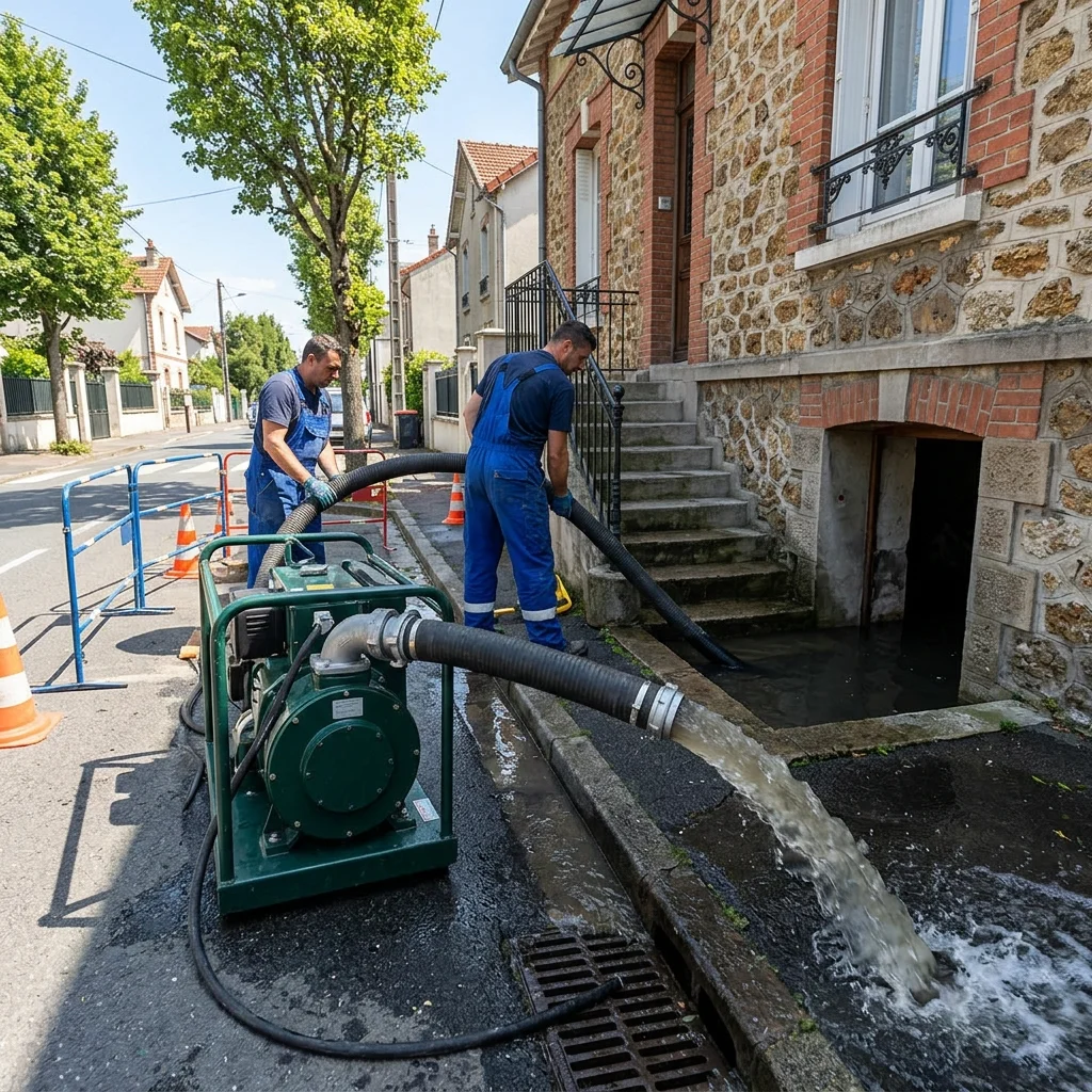 Pompage Cave inond&eacute;e &middot; image &agrave; la une