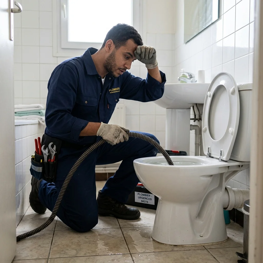 WC Bouch&eacute; qui d&eacute;borde &middot; image &agrave; la une