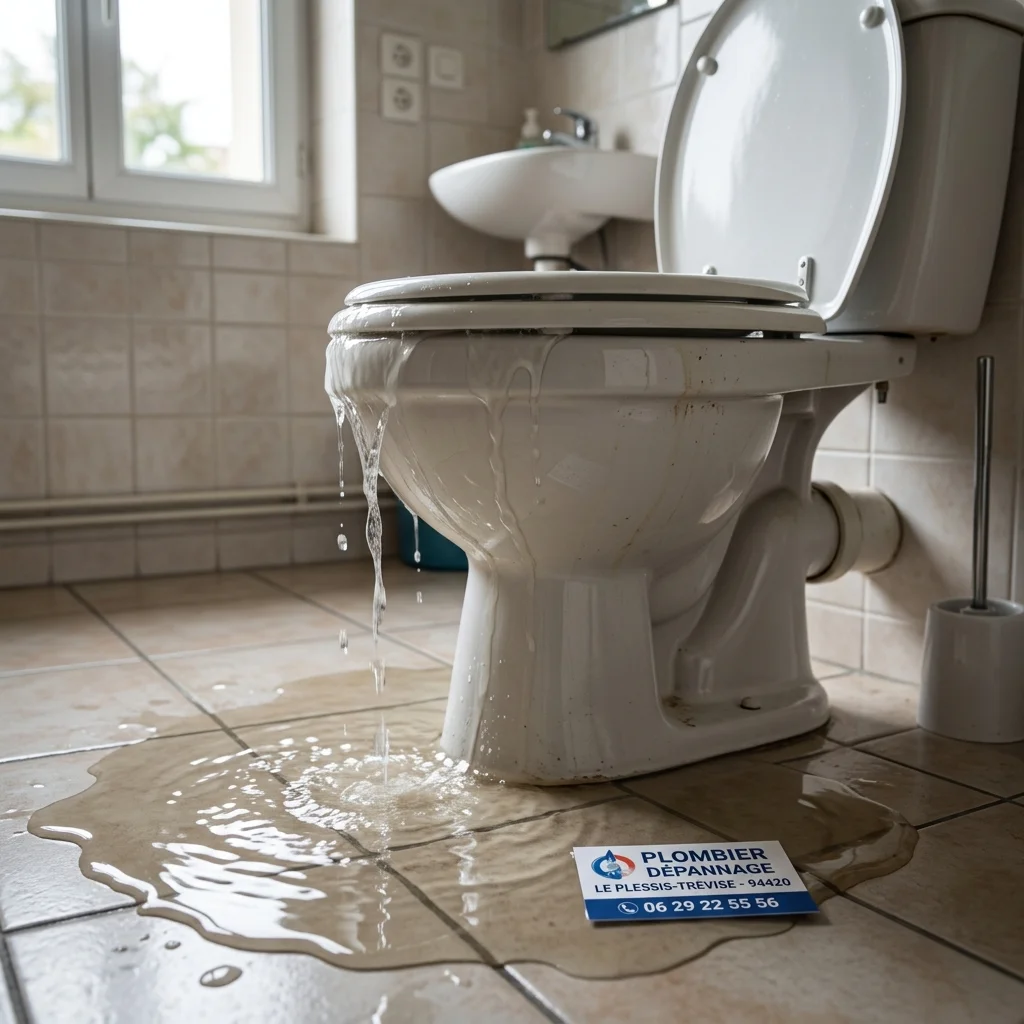 WC Bouch&eacute; qui d&eacute;borde &middot; image &agrave; la une
