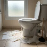 WC Bouch&eacute; qui d&eacute;borde &mdash; WC Bouch&eacute; qui d&eacute;borde &agrave; Villecresnes (94440) &middot; image &agrave; la une