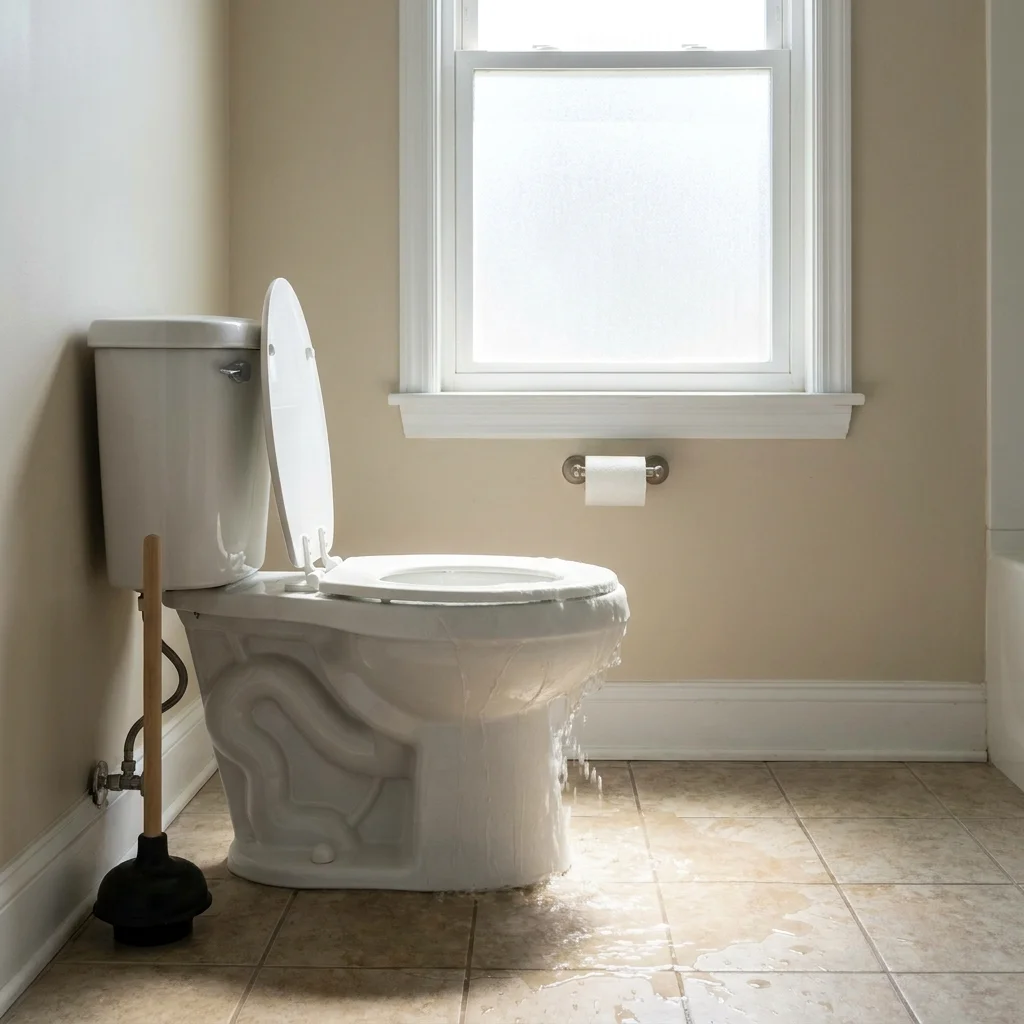 WC Bouch&eacute; qui d&eacute;borde &middot; image &agrave; la une