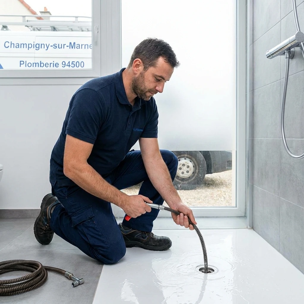 D&eacute;bouchage Douche &middot; image &agrave; la une