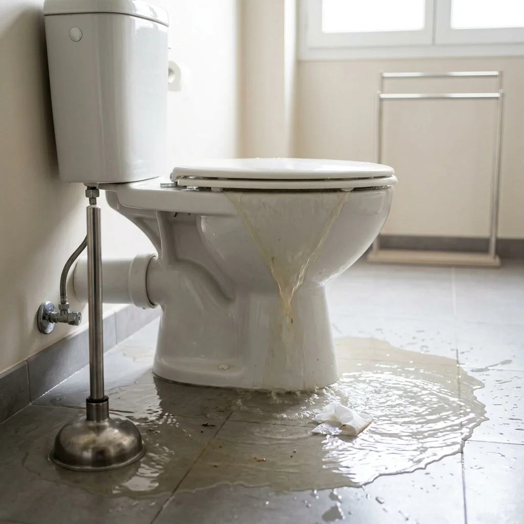 WC Bouch&eacute; qui d&eacute;borde &middot; image &agrave; la une