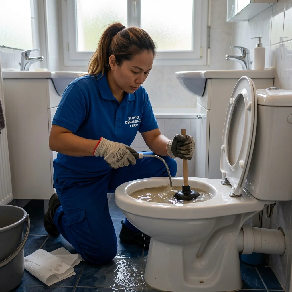 WC Bouch&eacute; qui d&eacute;borde &middot; image &agrave; la une