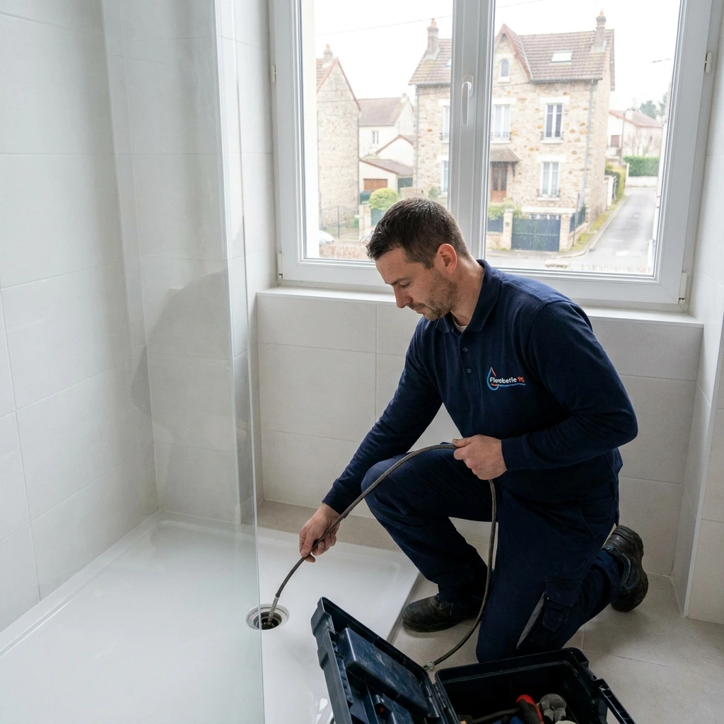 D&eacute;bouchage Douche &middot; image &agrave; la une