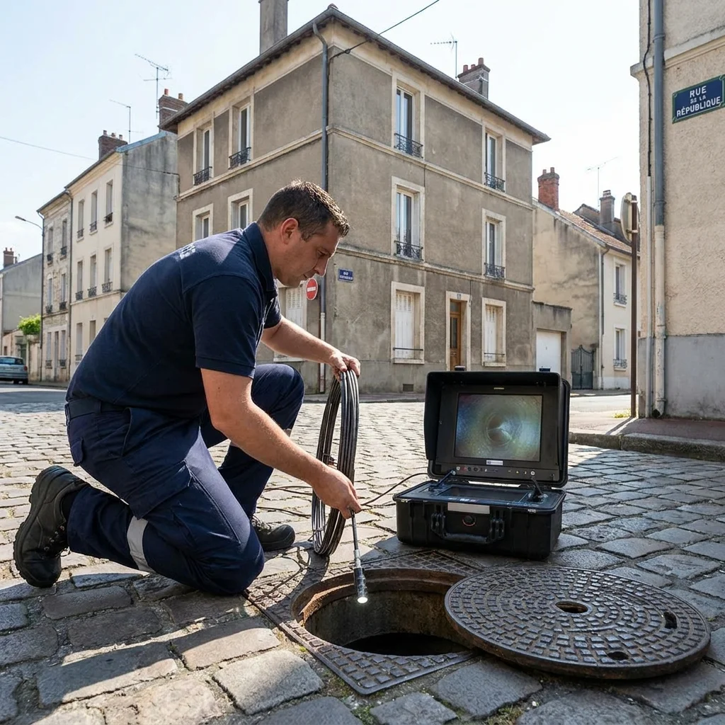 Inspection Cam&eacute;ra canalisation &middot; image &agrave; la une