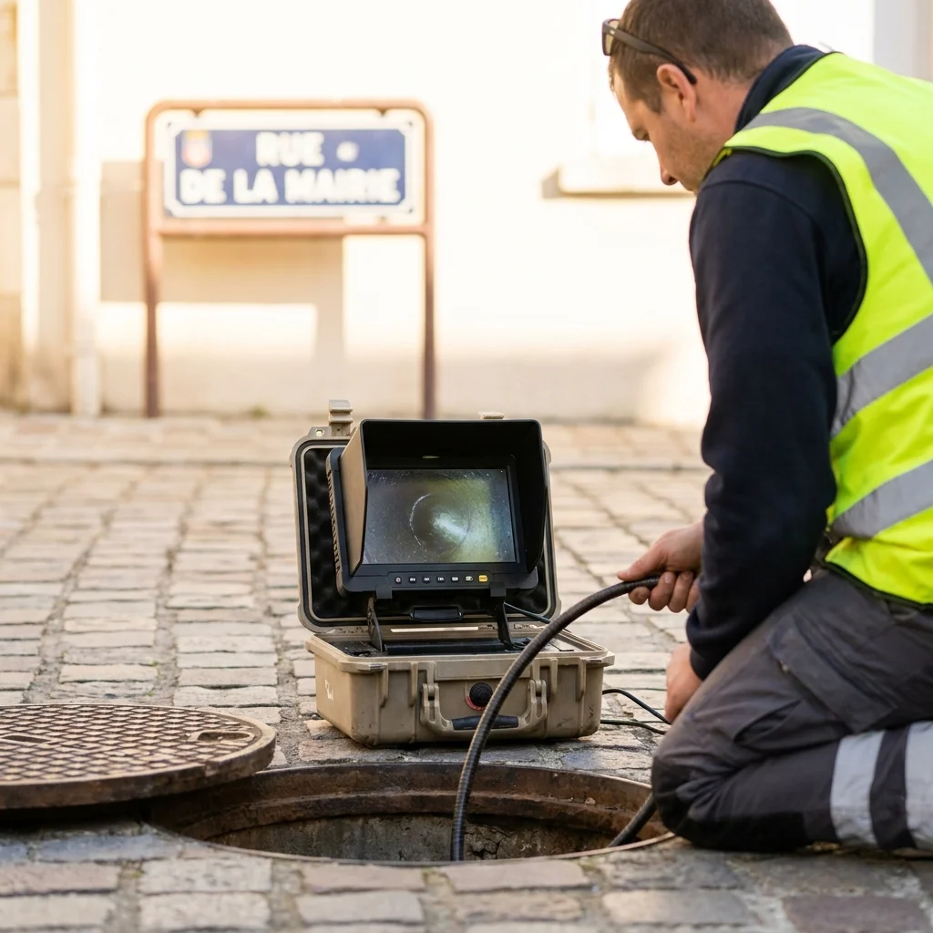 Inspection Cam&eacute;ra canalisation &middot; image &agrave; la une