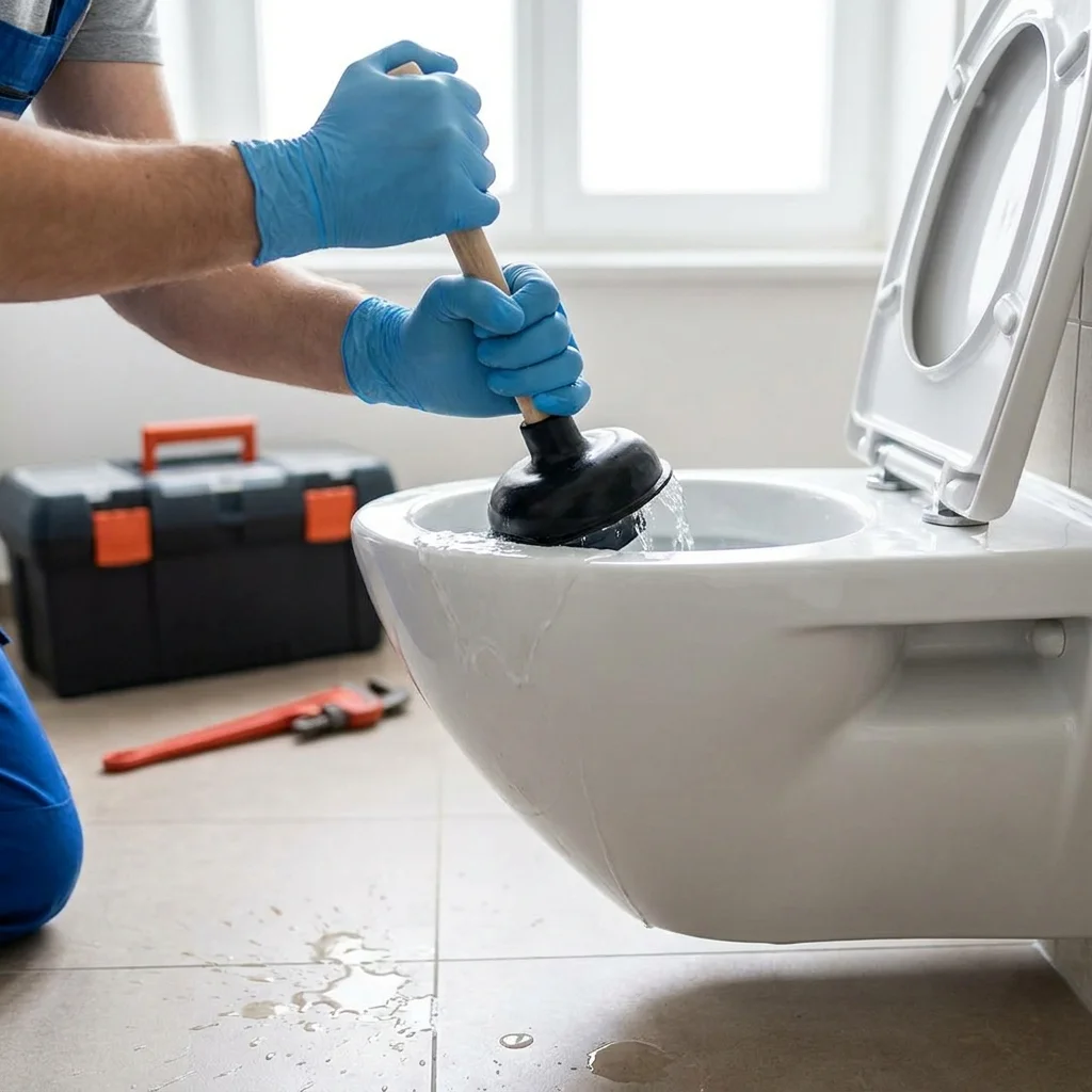 WC Bouch&eacute; qui d&eacute;borde &middot; image &agrave; la une