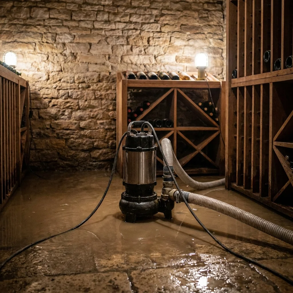Pompage Cave inond&eacute;e &middot; image &agrave; la une