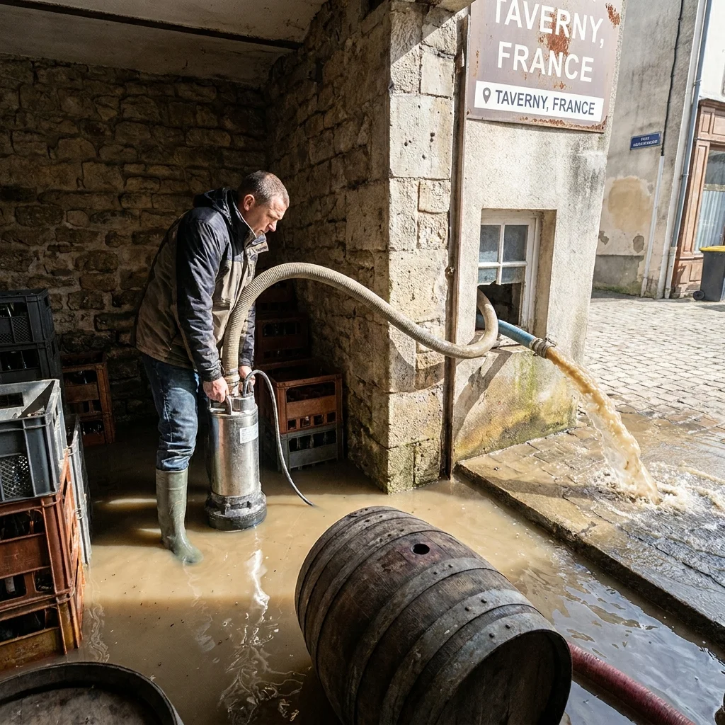 Pompage Cave inond&eacute;e &middot; image &agrave; la une