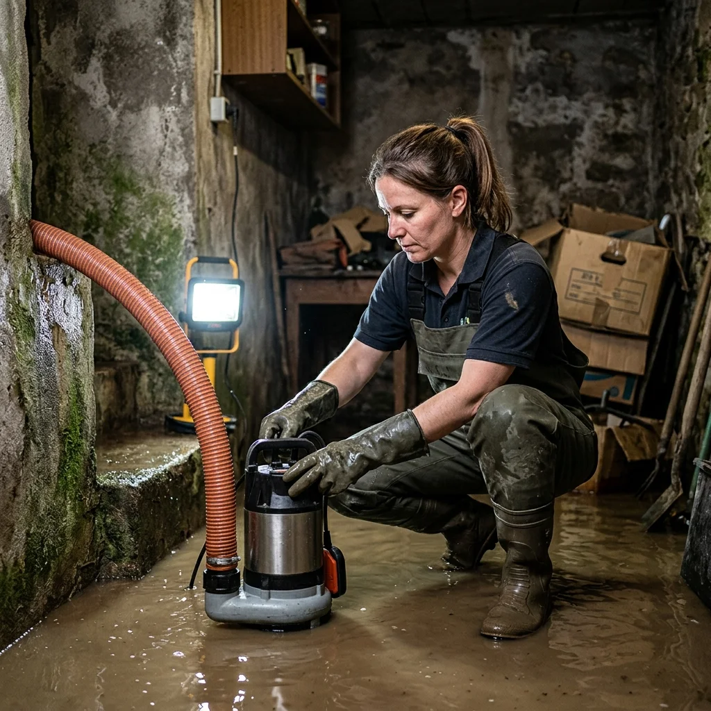 Pompage Cave inond&eacute;e &middot; image &agrave; la une