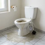 WC Bouch&eacute; qui d&eacute;borde &mdash; WC Bouch&eacute; qui d&eacute;borde &agrave; Menucourt (95180) &middot; image &agrave; la une