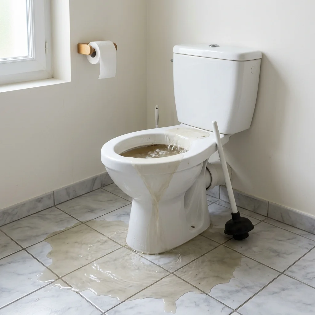 WC Bouch&eacute; qui d&eacute;borde &middot; image &agrave; la une