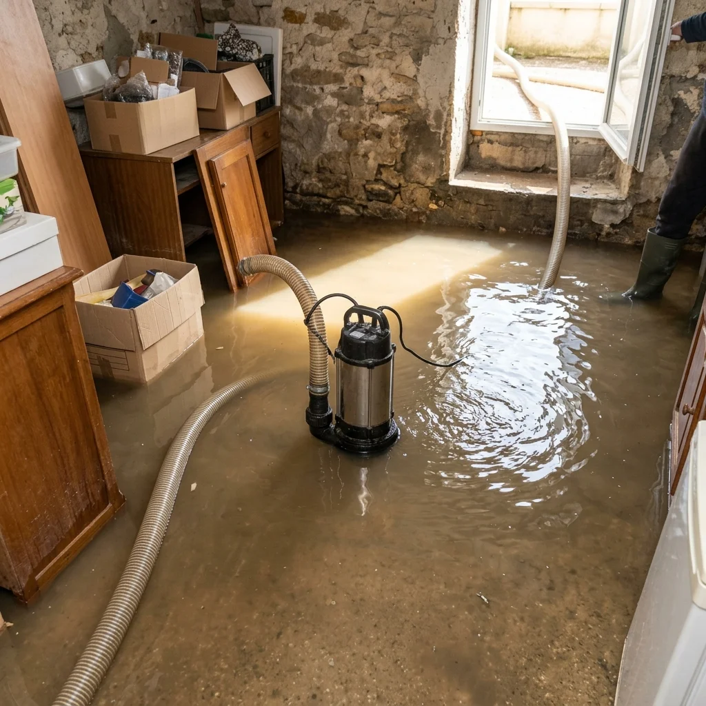 Pompage Cave inond&eacute;e &middot; image &agrave; la une