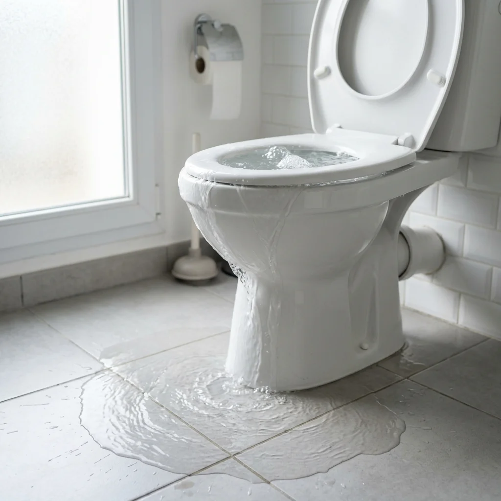 WC Bouch&eacute; qui d&eacute;borde &middot; image &agrave; la une