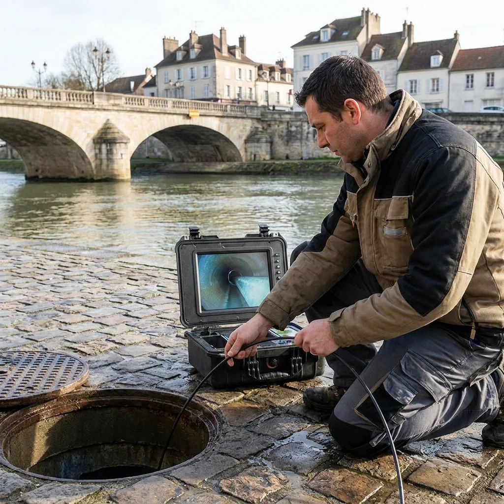 Inspection Cam&eacute;ra canalisation &middot; image &agrave; la une